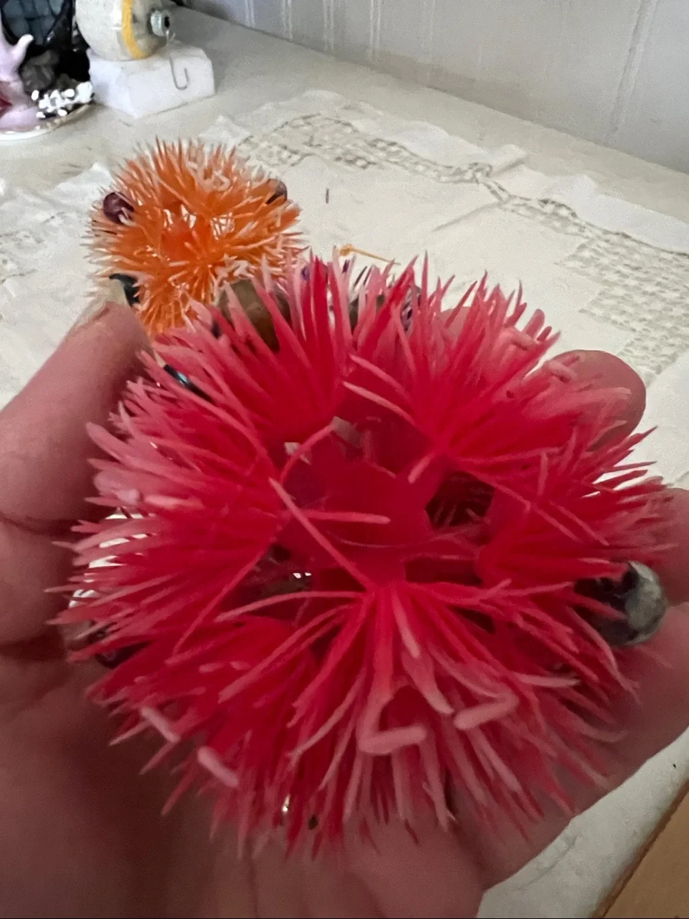 Vintage MCM Mercury glass & plastic atomic ball Christmas ornaments